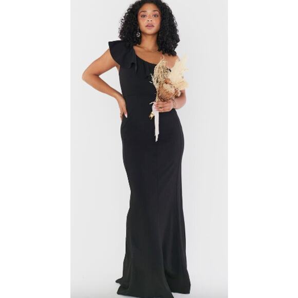 Show Me Your MuMu Dresses & Skirts - Show Me Your Mumu Floretine Maxi One Strap Maxi Dress Black Size Small NEW